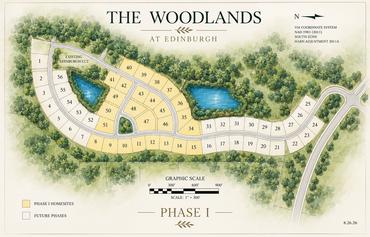 The Woodlands at Edinburgh Phase I site plan